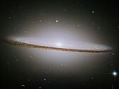 Una imagen que muestra la galaxia Sombrero.