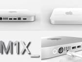 El Mac Mini M1X tiene un aspecto más elegante que la variante M1 de 2020 del mini PC. (Fuente de la imagen: @RendersbyIan - editado)