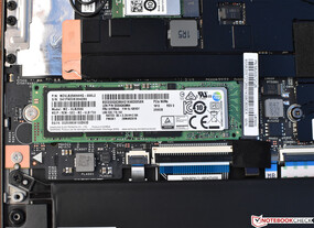 The internal NVMe SSD