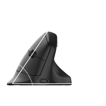 Ángulo del ratón Keychron M5 8K. (Fuente de la imagen: Keychron)