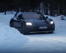 Un nuevo vídeo muestra la variante station wagon del renovado Porsche Taycan 2024 (Imagen: CarSpyMedia)