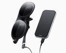 Gafas Rokid AR Spatial conectadas a su controlador externo. (Fuente de la imagen: Rokid)