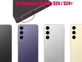 Una tienda de recambios ofrece posibles pistas sobre las opciones de color disponibles exclusivamente en Samsung para Galaxy S24 y Galaxy S24+ (Imagen: Arsene Lupin y Vopmart, editado)