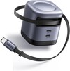 Otra versión del cargador de cable retráctil Ugreen Nexode 45W con dos puertos USB-C. (Fuente de la imagen: Ugreen)