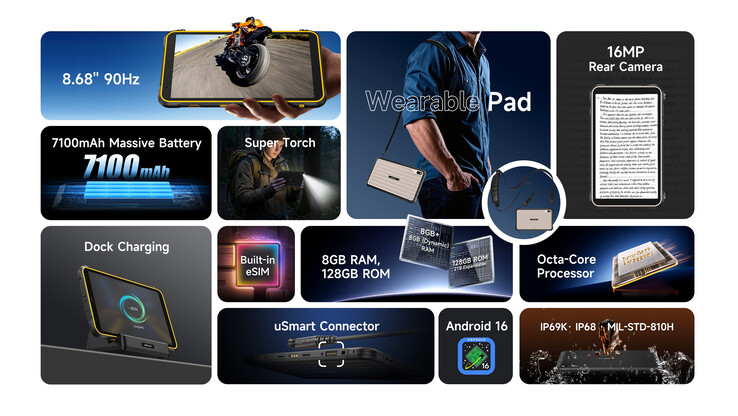 Ambas tabletas admiten la carga en un dock. (Fuente de la imagen: Ulefone)