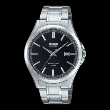 Casio MTS-115D-1AV (esfera negra). (Fuente de la imagen: Casio)