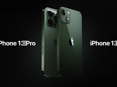 El iPhone de la serie 13 pronto estará disponible en dos opciones de color verde. (Fuente de la imagen: Apple)