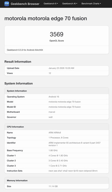 (Fuente de la imagen: Geekbench)
