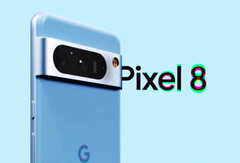 La serie Pixel 8 estará disponible en un atractivo colorway azul. (Fuente de la imagen: @EZ8622647227573)