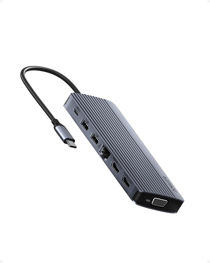 El Hub USB-C de triple pantalla Anker (14 en 1). (Fuente de la imagen: Anker)