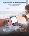 Una imagen de marketing filtrada del adaptador de viaje Anker Nano (4 en 1, 100 W, Smart Display)