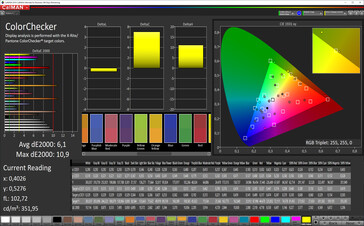 CalMAN: Precisión de color - espacio de color de destino sRGB