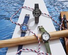 Tres relojes Citizen Promaster Dive con esferas blancas, negras y azules, cada uno de ellos con un bisel de buceo a juego y una correa de uretano.