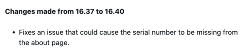 Las notas de la versión 16.40 del software para el Garmin Venu X1