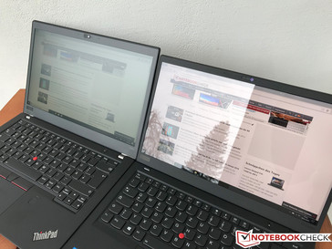 T480s (izquierda) vs. X1 Carbon 2018 HDR (derecho) – cielo nublado