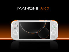 La Air X cuesta unos 70 dólares en China. En la imagen: una imagen promocional del dispositivo portátil para juegos. (Fuente de la imagen: Mangmi - editado)