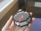 La brújula DIY de Minecraft impresa en 3D (en la imagen). (Fuente de la imagen: u/Intelligent-Cause751 vía r/minecraft)