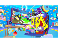 Una imagen promocional de Katamari Damacy Rolling Live en Apple Arcade. (Fuente de la imagen: Apple)