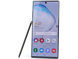Review del teléfono inteligente Samsung Galaxy Note 10+ (SM-N975F). Dispositivo de prueba cortesía de notebooksbilliger.de.