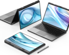 El portátil GPD DUO de doble pantalla admite GPU externas a través del puerto OCuLink (Fuente: GPD) 