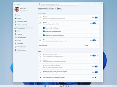 Windows 11 Build 26300.8553 introduce controles modulares del menú Inicio en el canal Experimental.