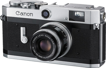 La Canon P es una bonita cámara telemétrica con un diseño bastante minimalista. (Fuente de la imagen: The Canon Camera Museum)