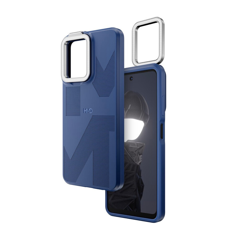 El 'Flashy Outfit' de HMD añade un anillo de luz LED integrado en un clip desplegable. (Fuente de la imagen: HMD Global)