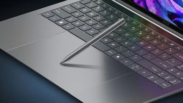 El panel táctil háptico del Acer Swift 16 es compatible con lápices ópticos con función de inclinación que admiten el estándar MPP 2.5.