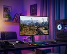 El monitor OLED para juegos Alienware AW2726DM de 27 pulgadas se muestra en el escritorio