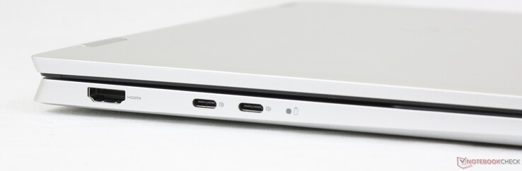 Izquierda: HDMI 1.4, 2x USB-C 3.2 Gen. 2x2 con Power Delivery y DisplayPort