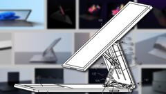 El misterioso ordenador Microsoft Surface combina elementos de las líneas Book y Studio. (Fuente de la imagen: Ryan Smalley/David Breyer/Microsoft - editado)