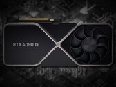 Una eventual GeForce RTX 4090 Ti podría producir hasta 100 TFLOPS de cálculo. (Fuente de la imagen: Nvidia (maqueta de la 3090)/Unsplash - editada)