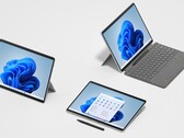 La Surface Pro 8 se parece a la Surface Pro X, pero con un hardware considerablemente mejor. (Fuente de la imagen: Microsoft)