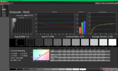 Escala de grises tras la calibración