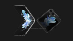 El Galaxy Z Flip5 será uno de los muchos dispositivos que Samsung estrene en su próximo evento Galaxy Unpacked. (Fuente de la imagen: @OnLeaks &amp;amp; MediaPeanut)