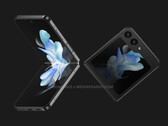 El Galaxy Z Flip5 será uno de los muchos dispositivos que Samsung estrene en su próximo evento Galaxy Unpacked. (Fuente de la imagen: @OnLeaks & MediaPeanut)