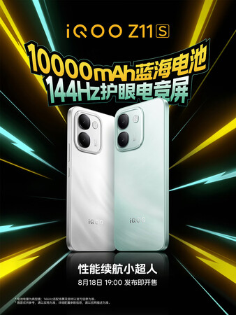 El iQOO Z11S con 10 000 mAh