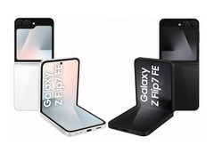 Se espera que Samsung sólo ofrezca el Galaxy Z Flip FE en dos colores de lanzamiento. (Fuente de la imagen: vía Evan Blass - editado)