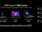 AMD Ryzen 7 7745HX Cinebench R23 puntuaciones se han filtrado en línea (imagen a través de AMD)