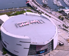 La valla publicitaria del estadio de los Miami Heat con el mensaje «Bienvenidos a Vice City» de GTA VI que se muestra en la imagen