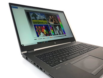 La HP ZBook Fury 17 G7 es fácilmente legible, independientemente de su ángulo de visión