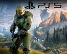 Halo Infinite con el logotipo de PS5 (Fuente de la imagen: Microsoft Gaming, Sony PlayStation con ediciones)