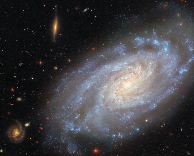 Imagen de NGC 3370 captada por el Hubble (Fuente de la imagen: ESA/Hubble, NASA, A. Riess y K. Noll)