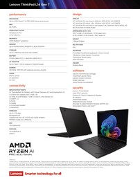 Especificaciones del Lenovo ThinkPad L14 Gen 7 AMD.