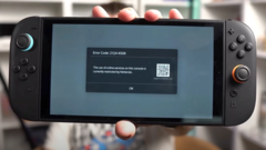 Una consola Nintendo Switch 2 restringida (fuente de la imagen: canal YT de ScatteredBrain)