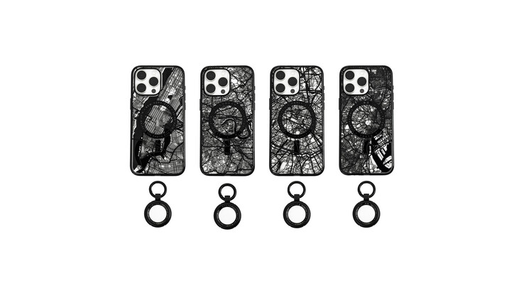 Cada funda de la serie Lumen tiene una funda AirTag a juego. (Fuente: OtterBox)