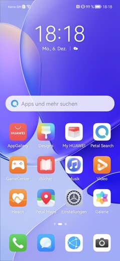 Software Huawei nova 9