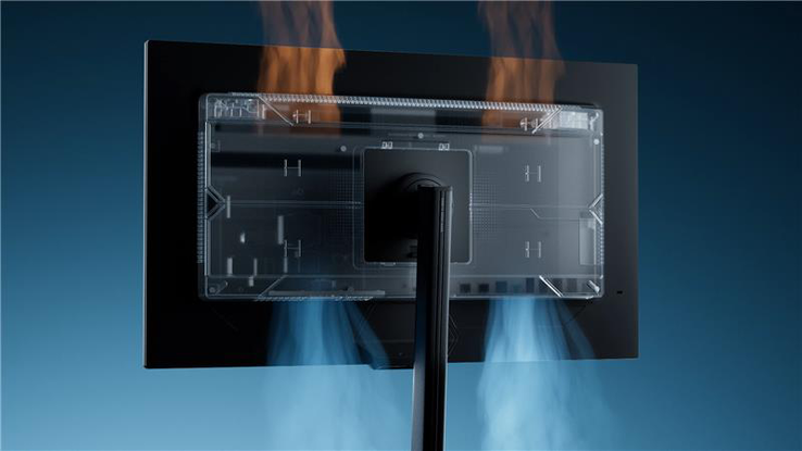 El monitor para juegos Gigabyte MO32U24 cuenta con un sistema de refrigeración sin ventilador
