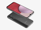 Un render de "Galaxy A14". (Fuente: OnLeaks x GizNext)