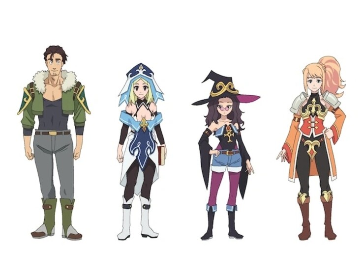 Ozuma, Acua, Megumi y Luckless hacen de dobles en Konosuba - Bonus Stage. (Fuente de la imagen: Crunchyroll)